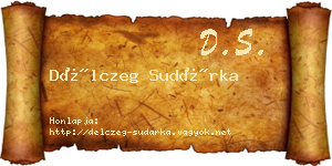 Délczeg Sudárka névjegykártya